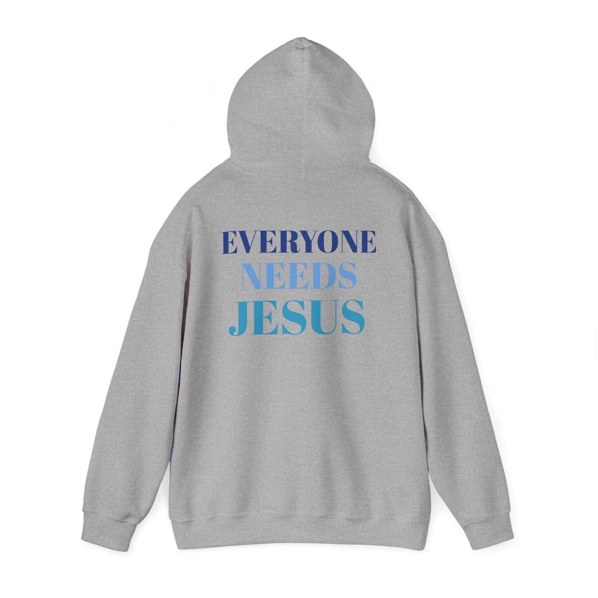Everyone Needs Jesus Hoodie - Unisex Heavy Blend Sweatshirt, Faithwear, Christian Apparel, Inspirational Gift, Casual Comfort