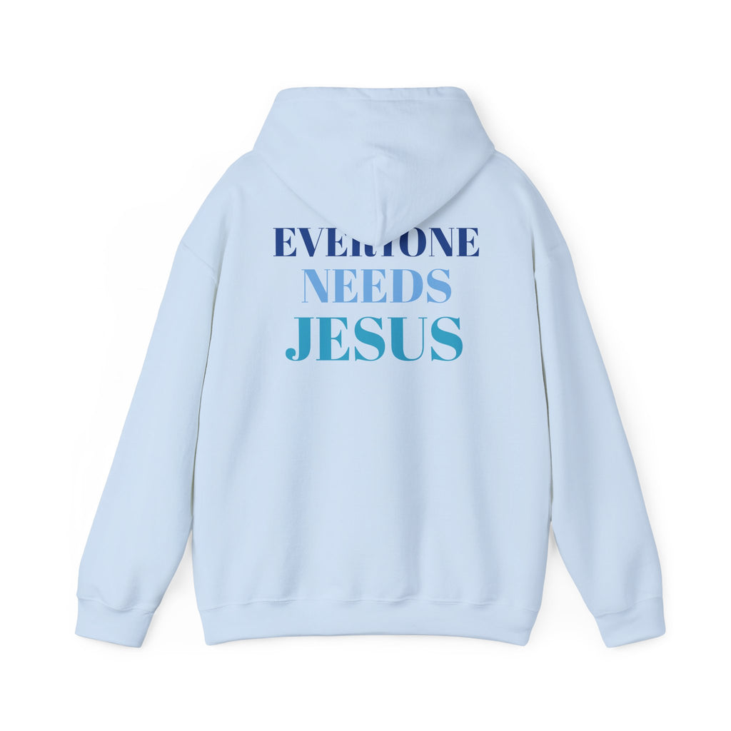 Everyone Needs Jesus Hoodie - Unisex Heavy Blend Sweatshirt, Faithwear, Christian Apparel, Inspirational Gift, Casual Comfort