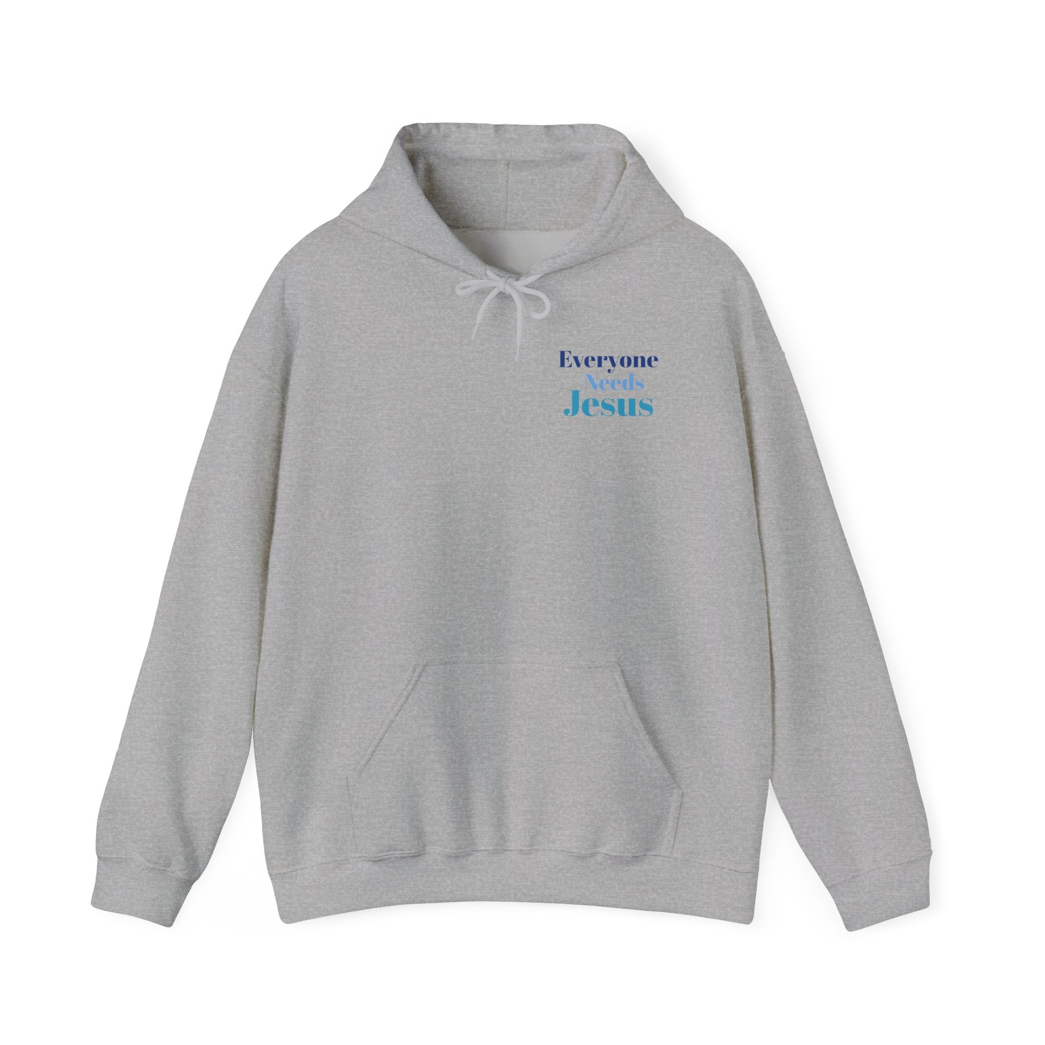 Everyone Needs Jesus Hoodie - Unisex Heavy Blend Sweatshirt, Faithwear, Christian Apparel, Inspirational Gift, Casual Comfort