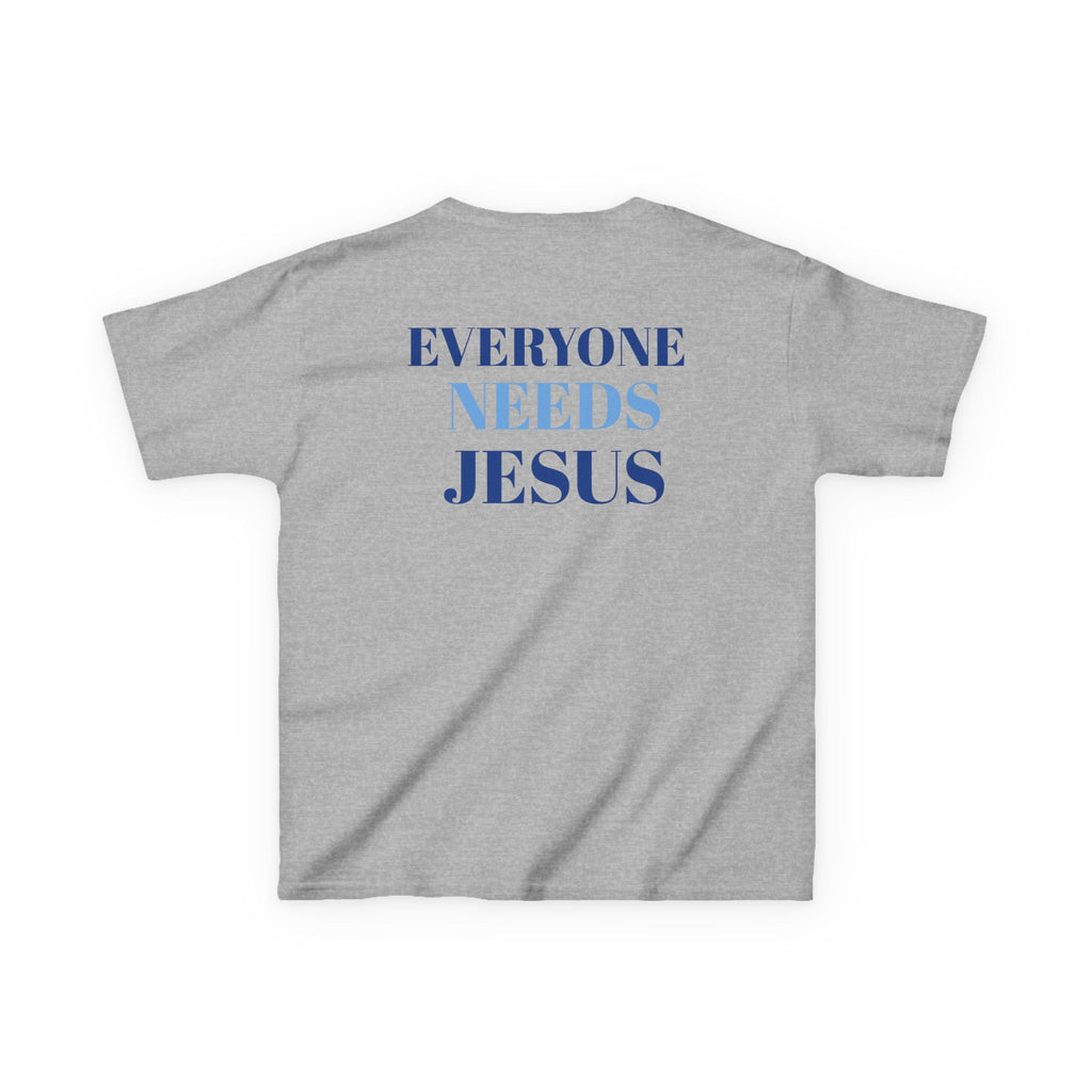 Kids Christian Tee - Everyone Needs Jesus, Youth Shirt, Gift for Kids, Inspirational Apparel, Church Event, Bible Verse Clothing