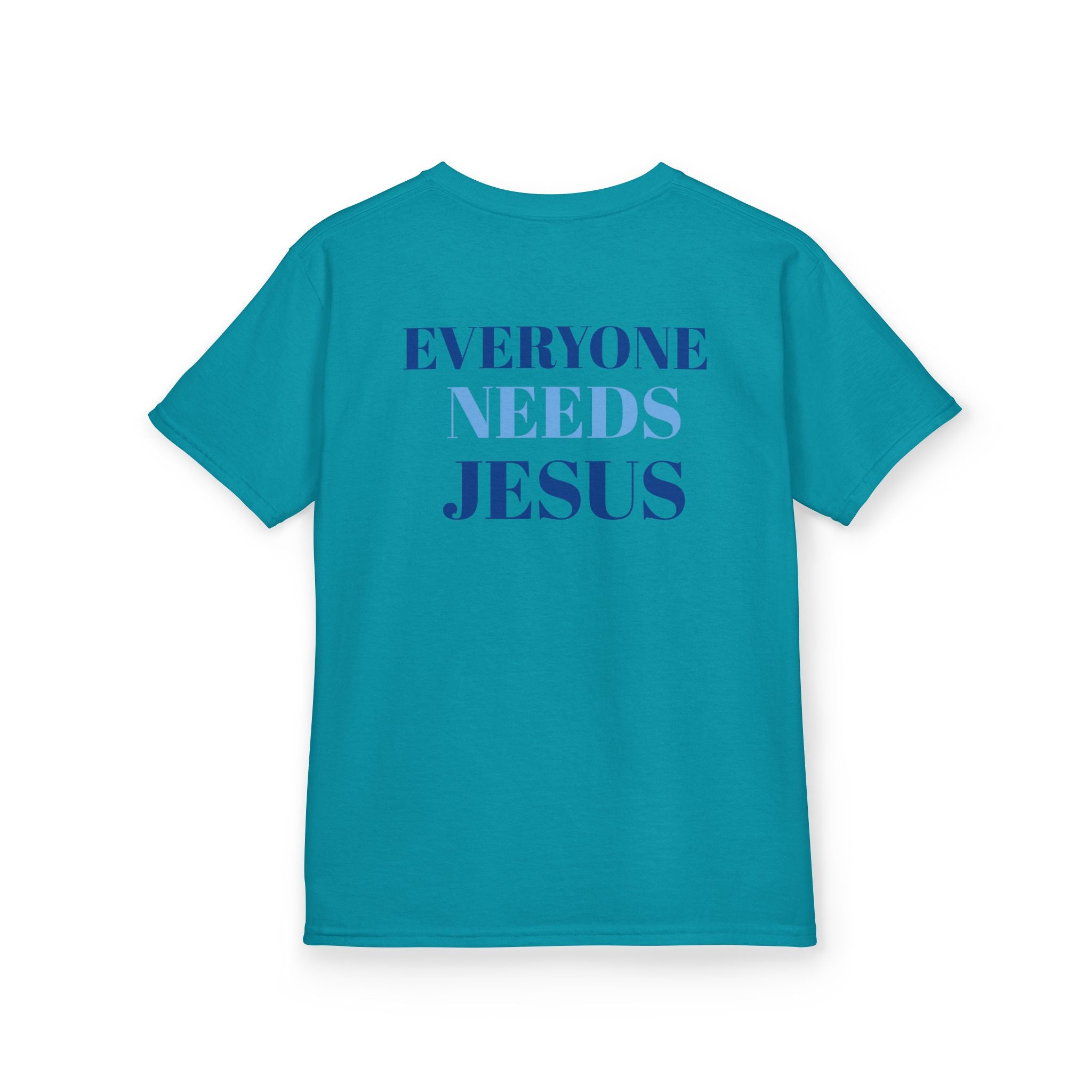 Kids Christian Tee - Everyone Needs Jesus, Youth Shirt, Gift for Kids, Inspirational Apparel, Church Event, Bible Verse Clothing