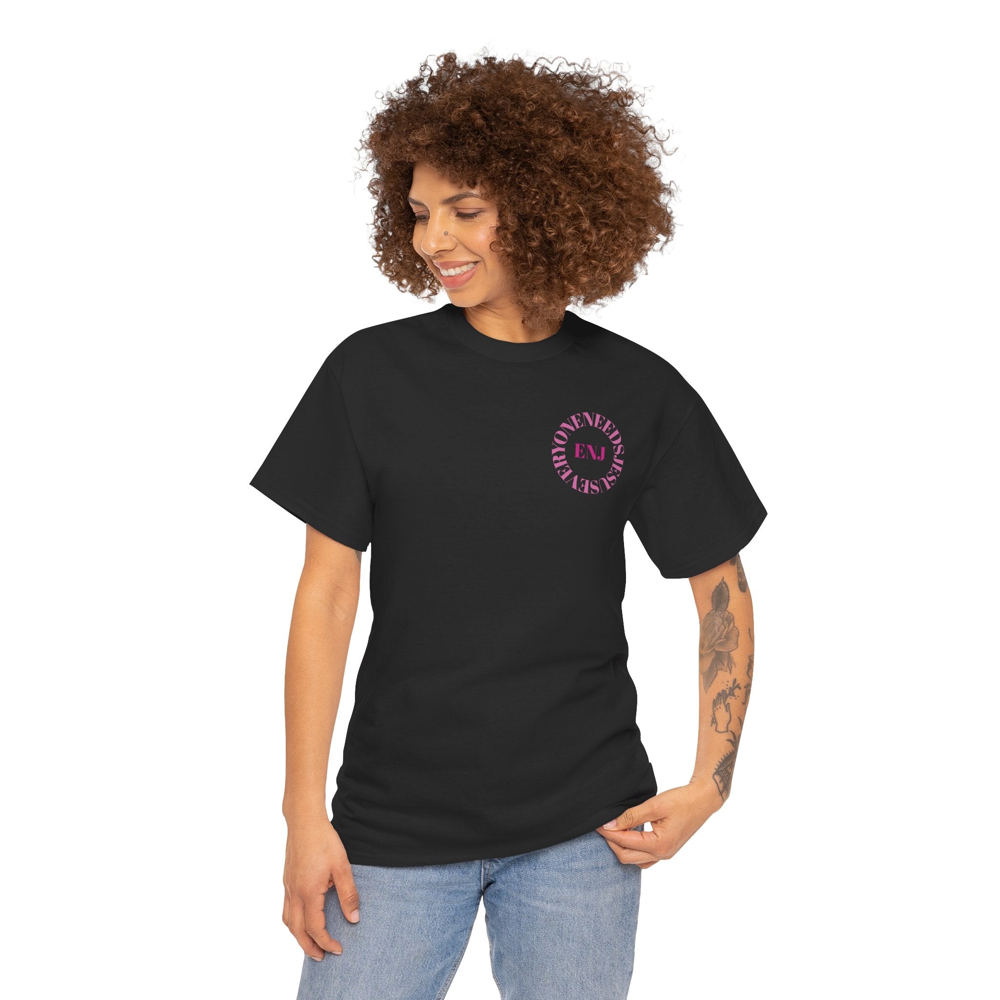 Unisex Heavy Cotton Tee, Everyone Needs Jesus Graphic Tee, Christian T-Shirt, Faith-Based Apparel, Casual Everyday Wear, Gift for Believers