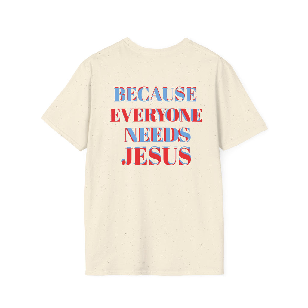 Inspirational Quote T-Shirt - Be Like Charlie, Because Everyone Needs Jesus, Motivational Gift, Casual Wear, Faith-Based Apparel