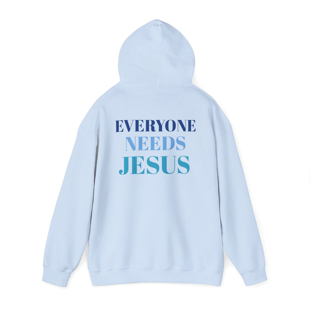Everyone Needs Jesus Hoodie - Unisex Heavy Blend Sweatshirt, Faithwear, Christian Apparel, Inspirational Gift, Casual Comfort