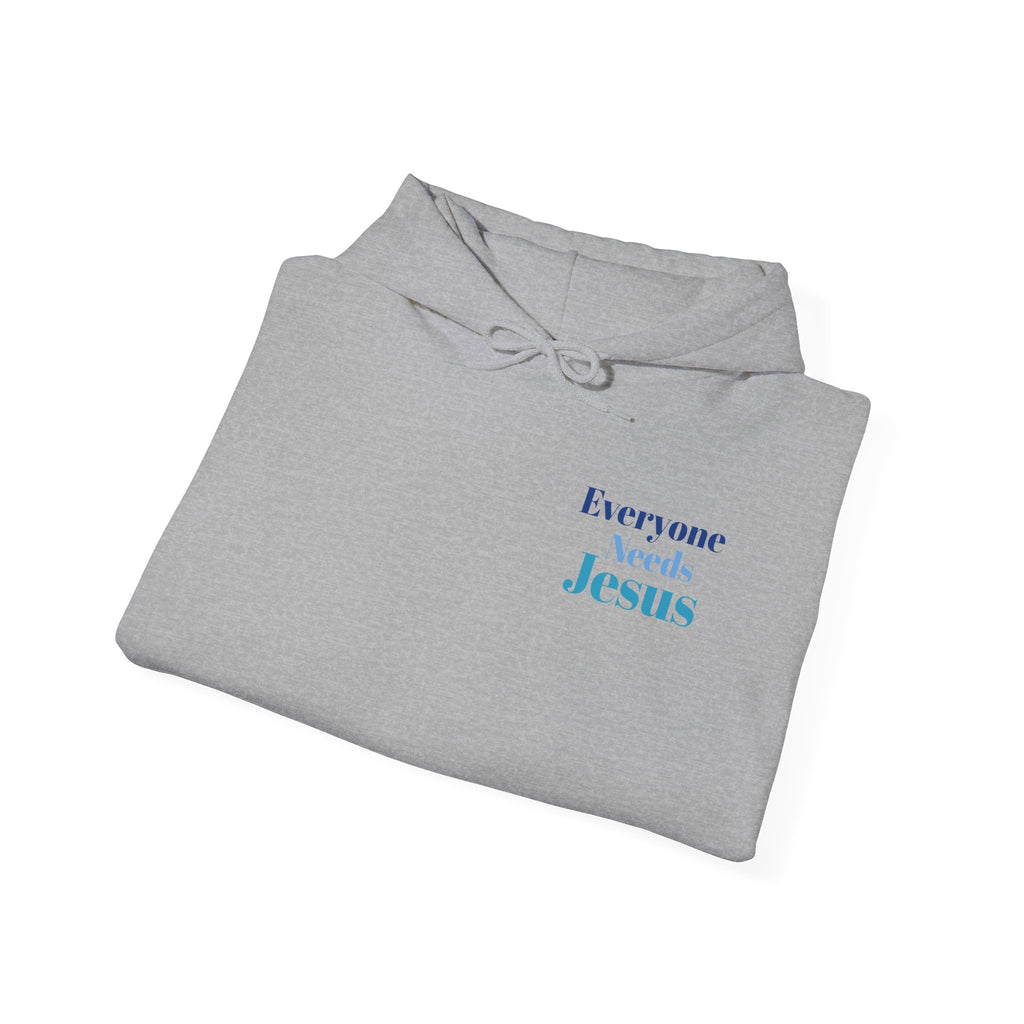Everyone Needs Jesus Hoodie - Unisex Heavy Blend Sweatshirt, Faithwear, Christian Apparel, Inspirational Gift, Casual Comfort