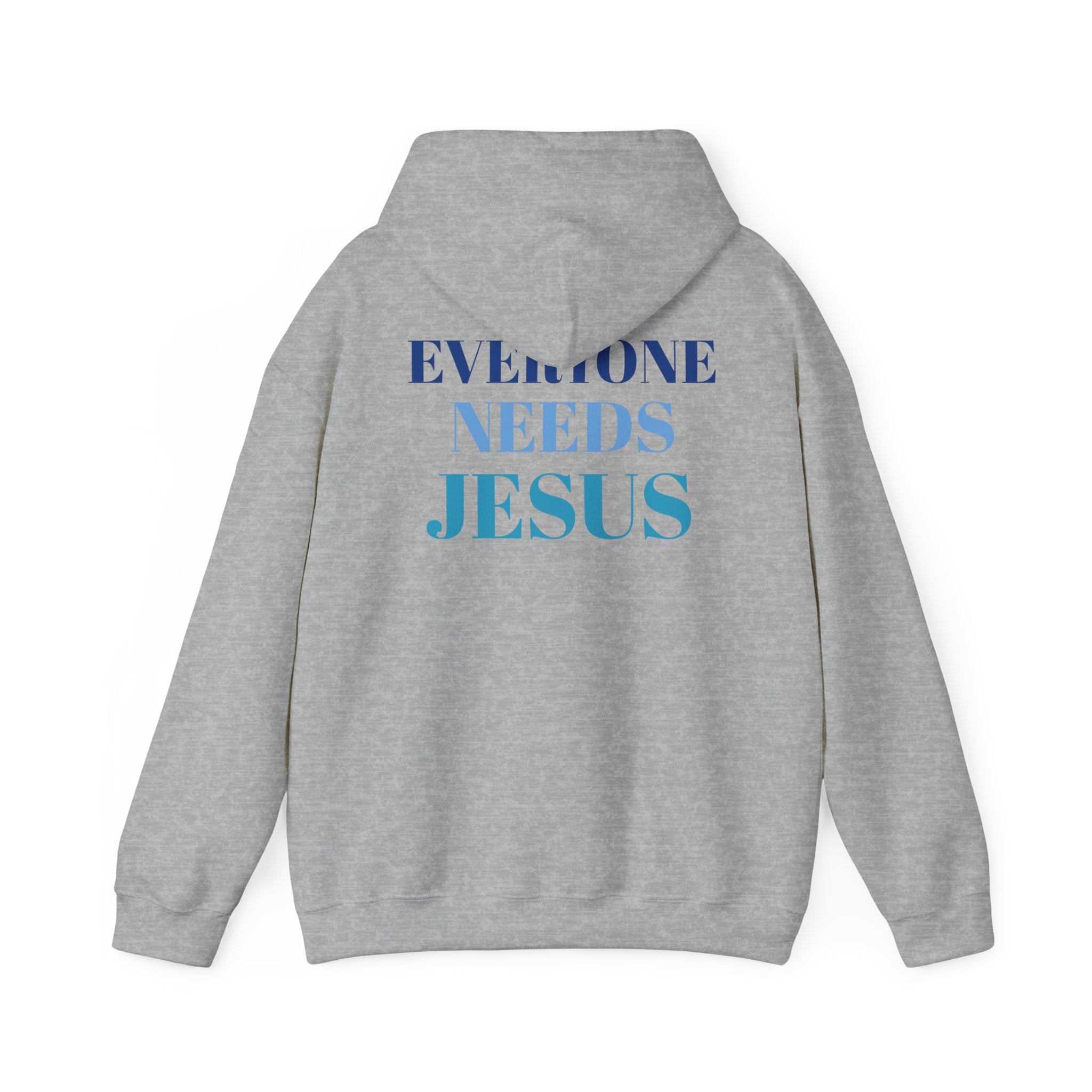 Everyone Needs Jesus Hoodie - Unisex Heavy Blend Sweatshirt, Faithwear, Christian Apparel, Inspirational Gift, Casual Comfort