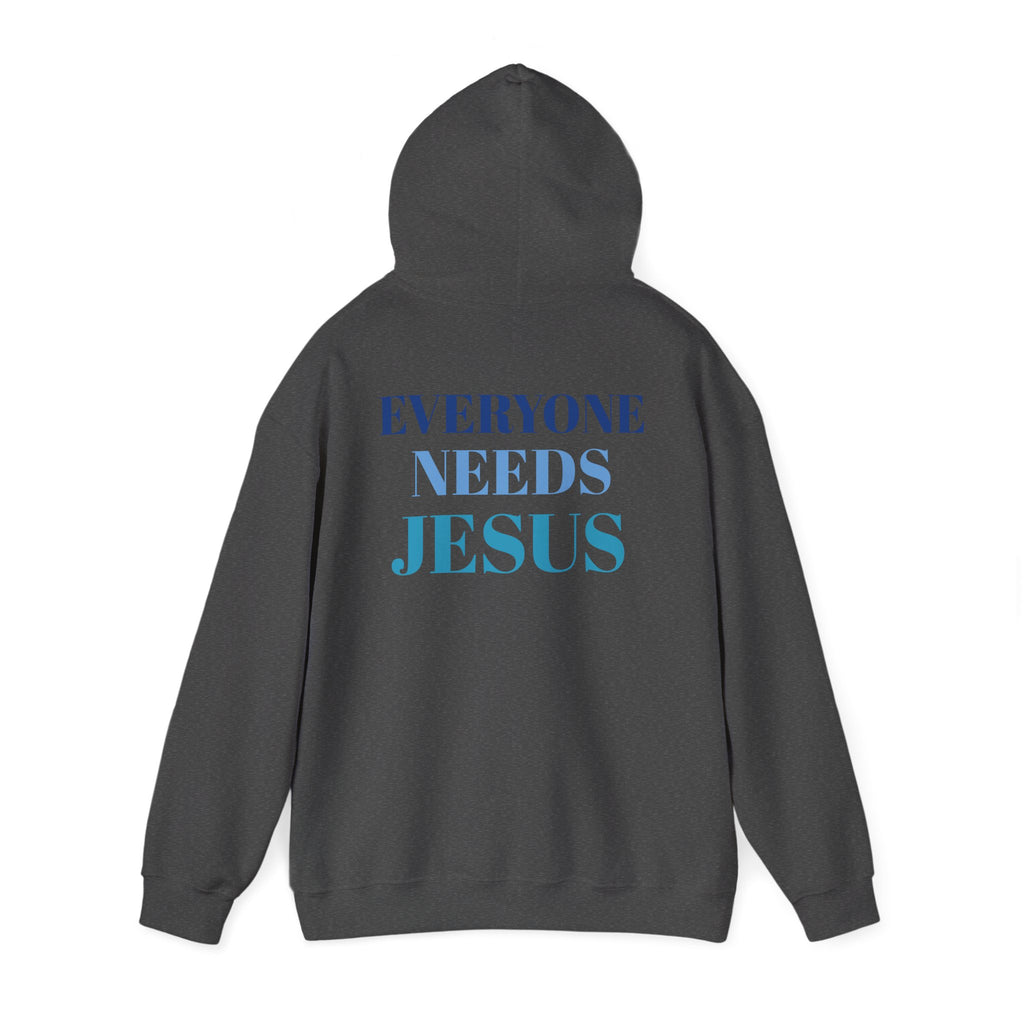 Everyone Needs Jesus Hoodie - Unisex Heavy Blend Sweatshirt, Faithwear, Christian Apparel, Inspirational Gift, Casual Comfort