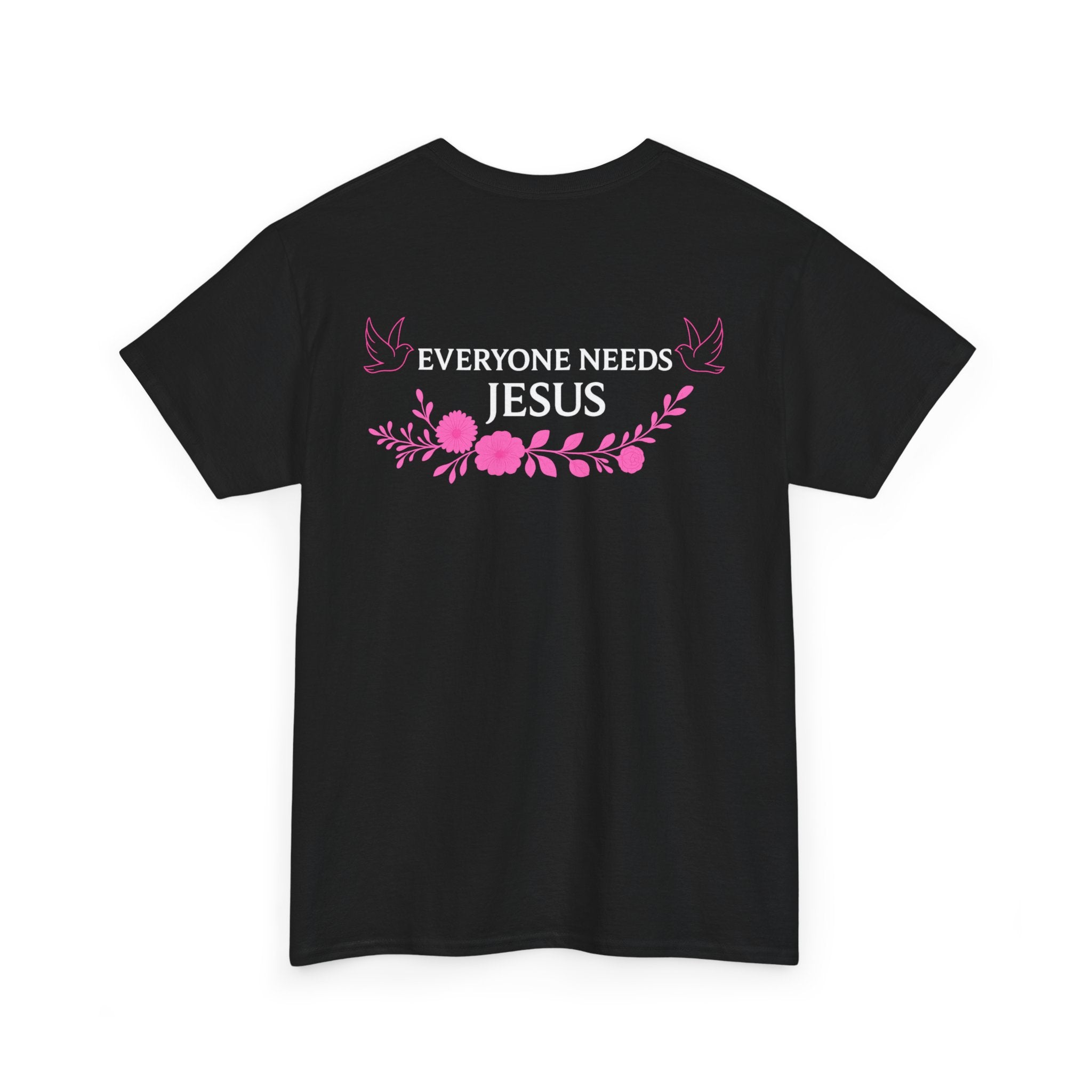 Unisex Heavy Cotton Tee, Everyone Needs Jesus Graphic Tee, Christian T-Shirt, Faith-Based Apparel, Casual Everyday Wear, Gift for Believers