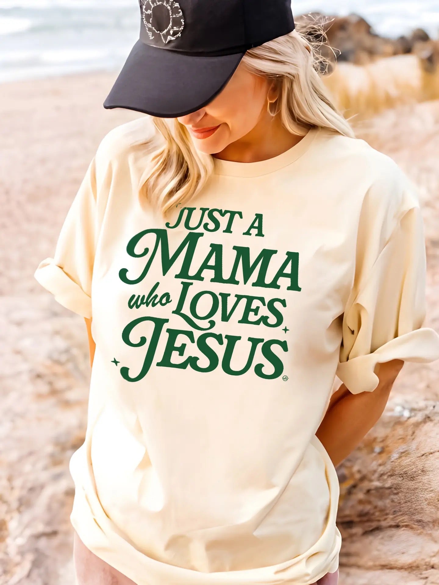 Just a Mama Who Loves Jesus shirt